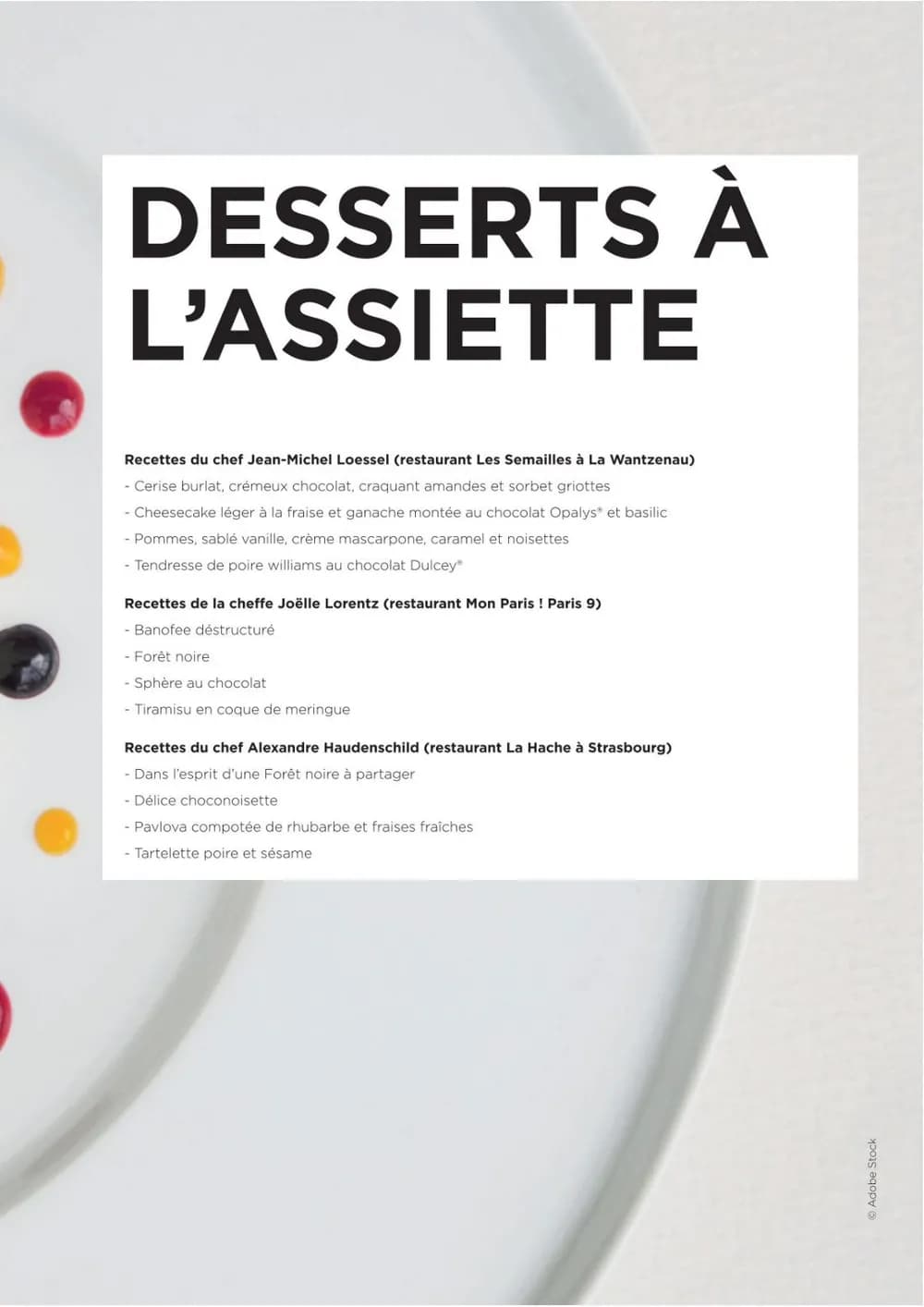 LA PÂTISSERIE DE RÉFÉRENCE (2020) (J.-M. TRUCHELUT, P.-P. ZEIHER)