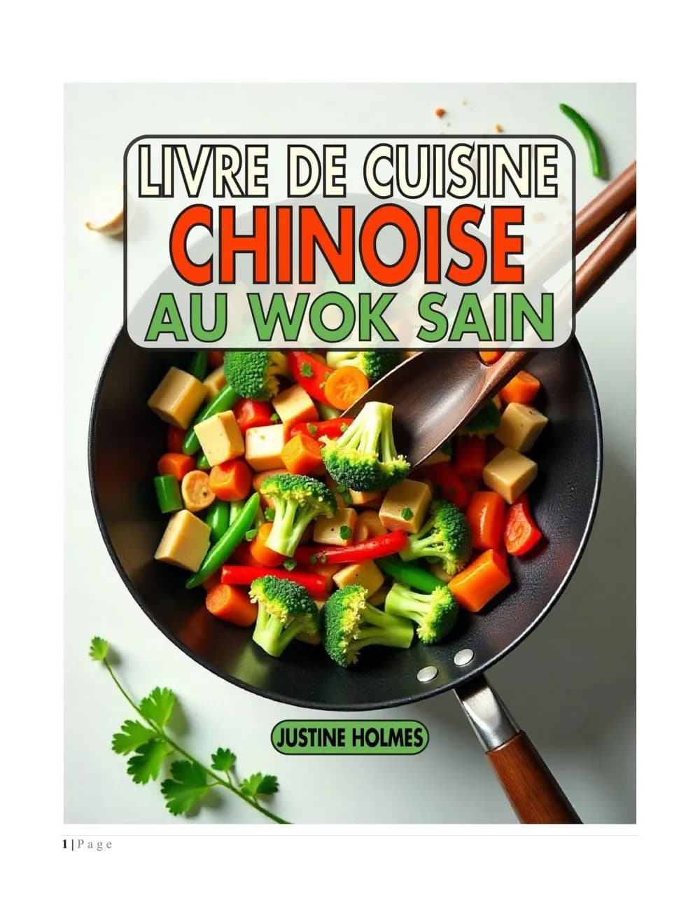 Livre De Cuisine Chinoise Au Wok Sain