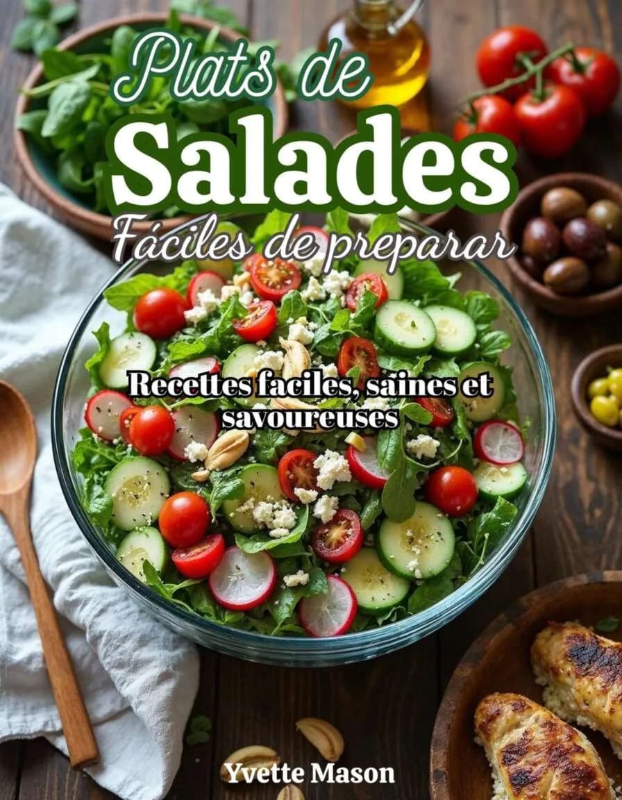 Couverture — Plats de salades faciles à préparer