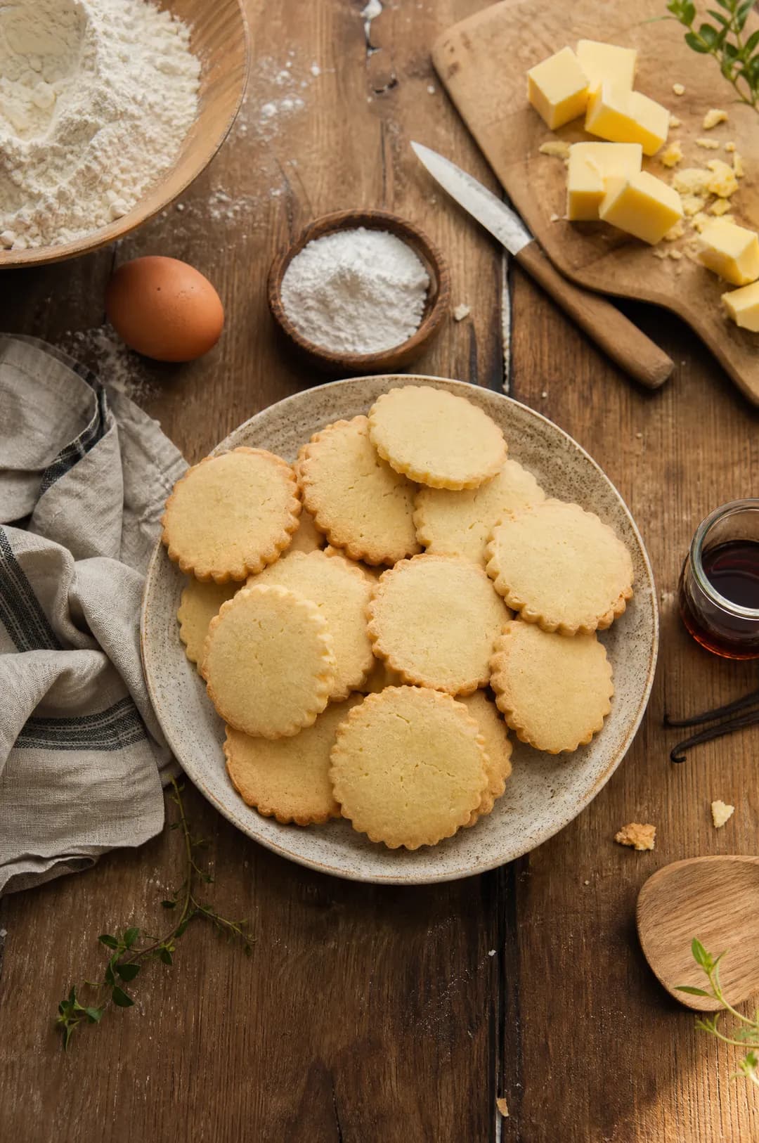 Biscuits sablés à la vanille