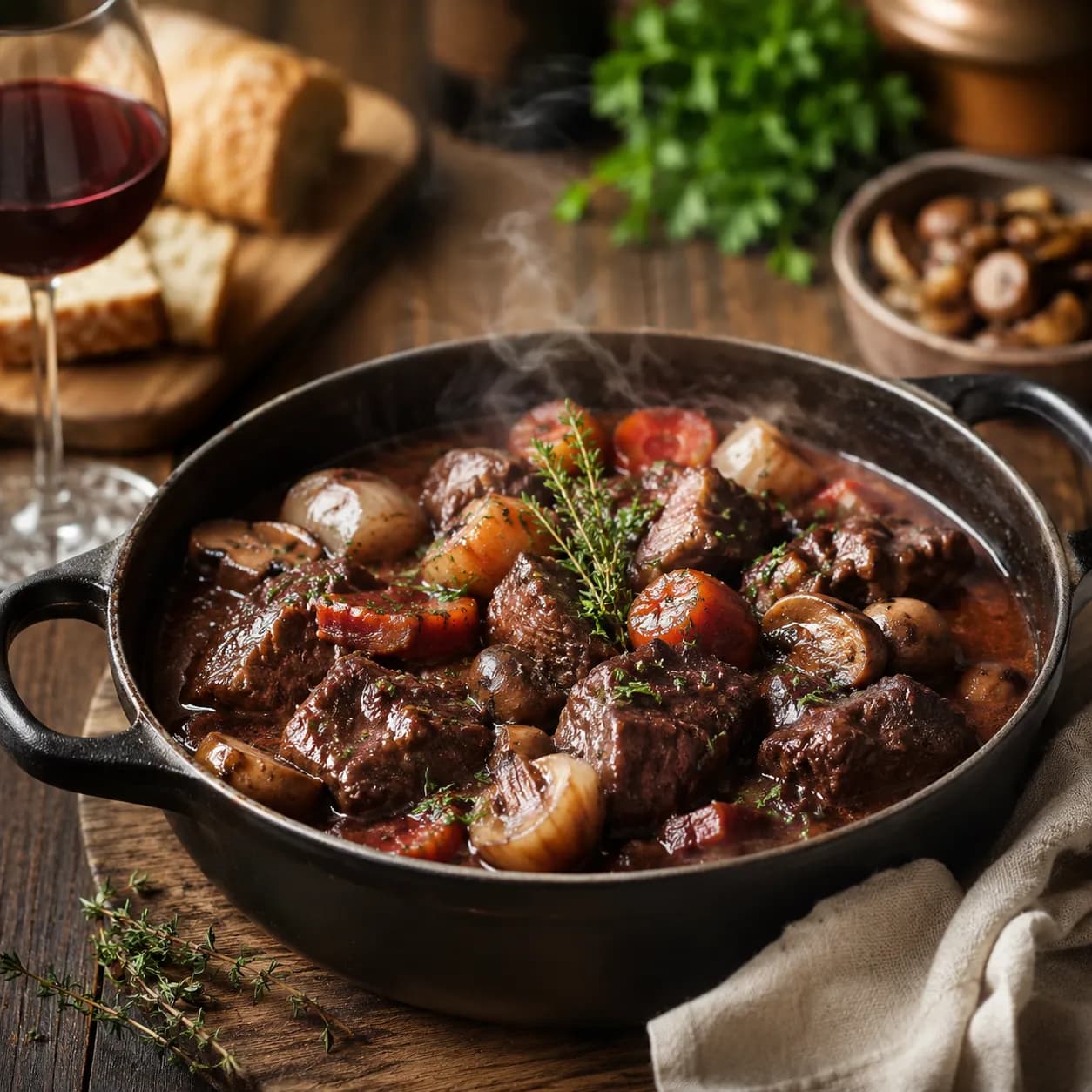 Bœuf bourguignon traditionnel