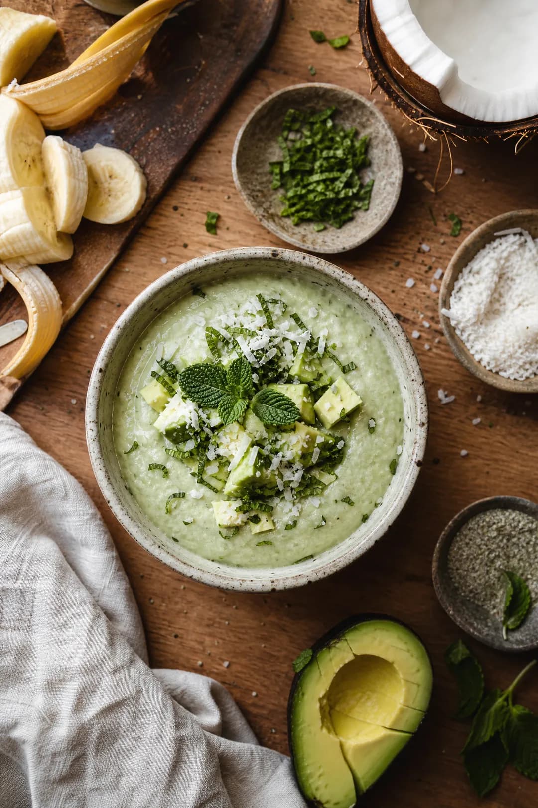 Crème de noix de coco à la menthe
