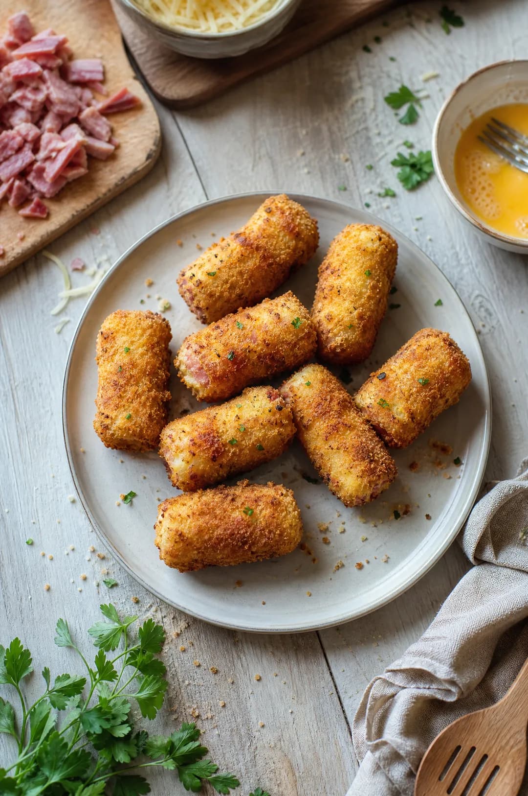 Croquettes de Jambon et Fromage