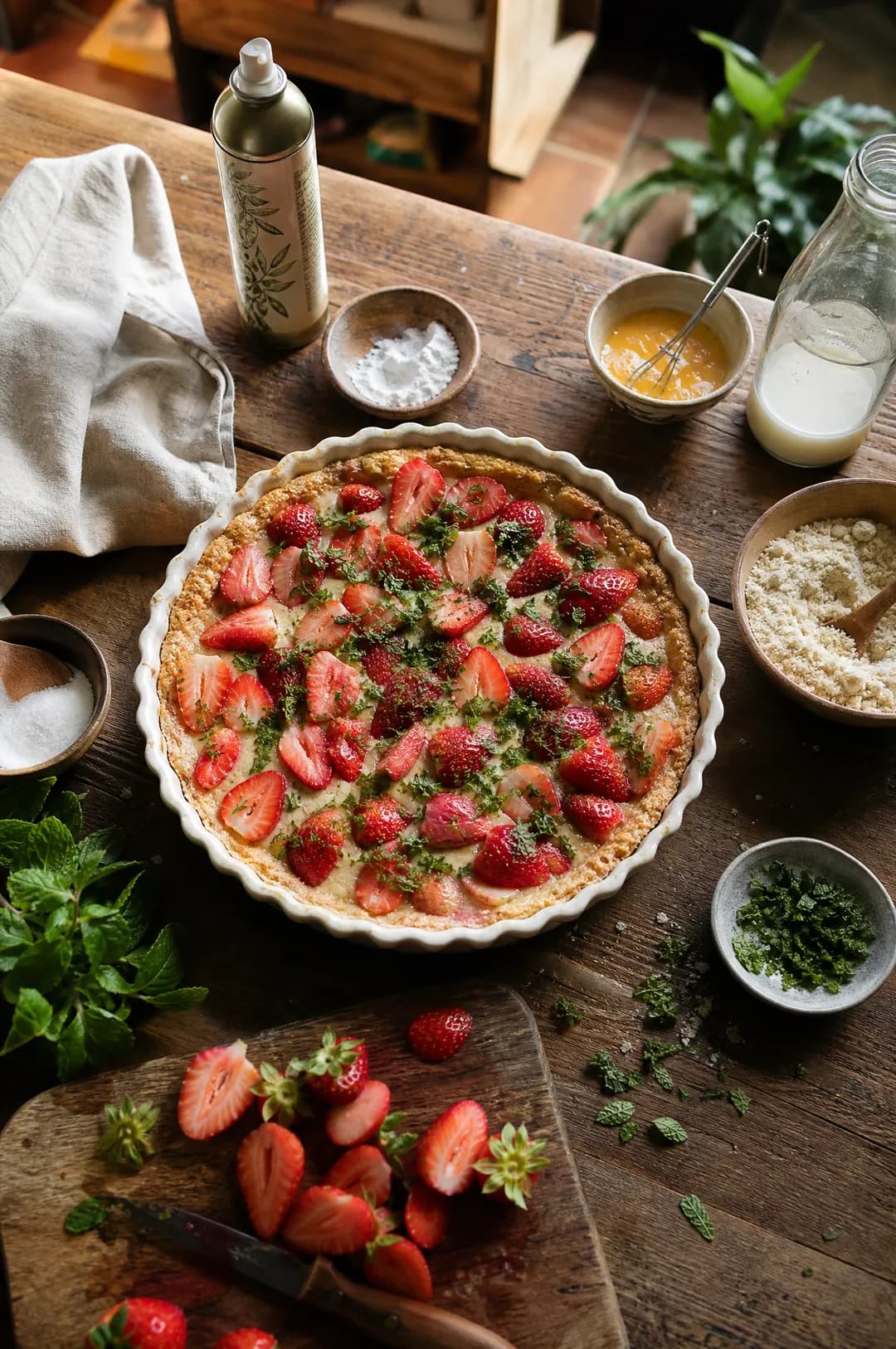 Friandise à la menthe et aux fraises
