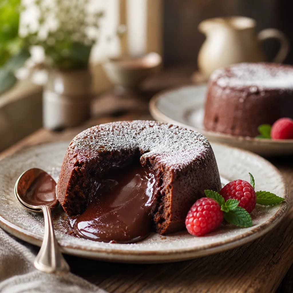 Moelleux au chocolat cœur coulant à l'AirFryer