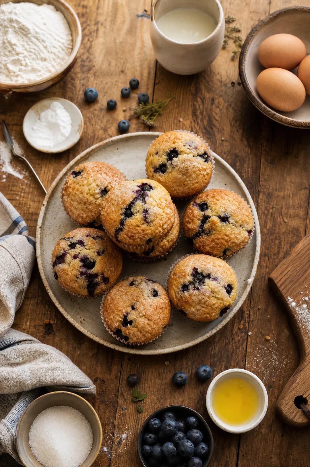 Muffins aux myrtilles
