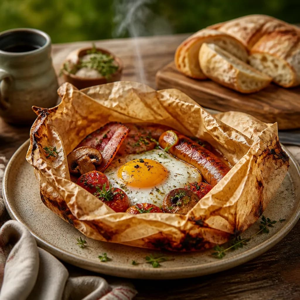 Papillotes déjeuner au barbecue