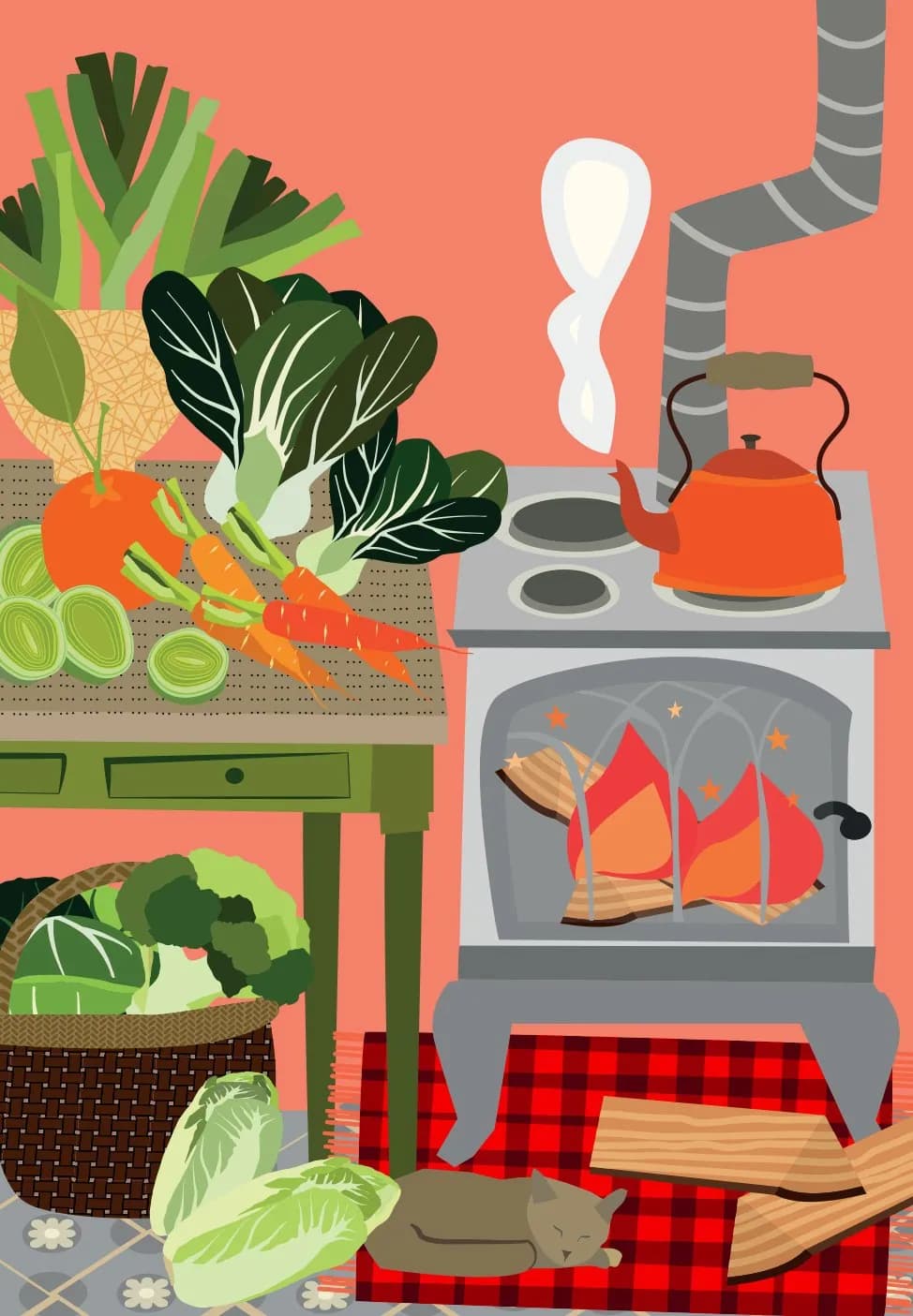 Je cuisine les légumes de mon potager