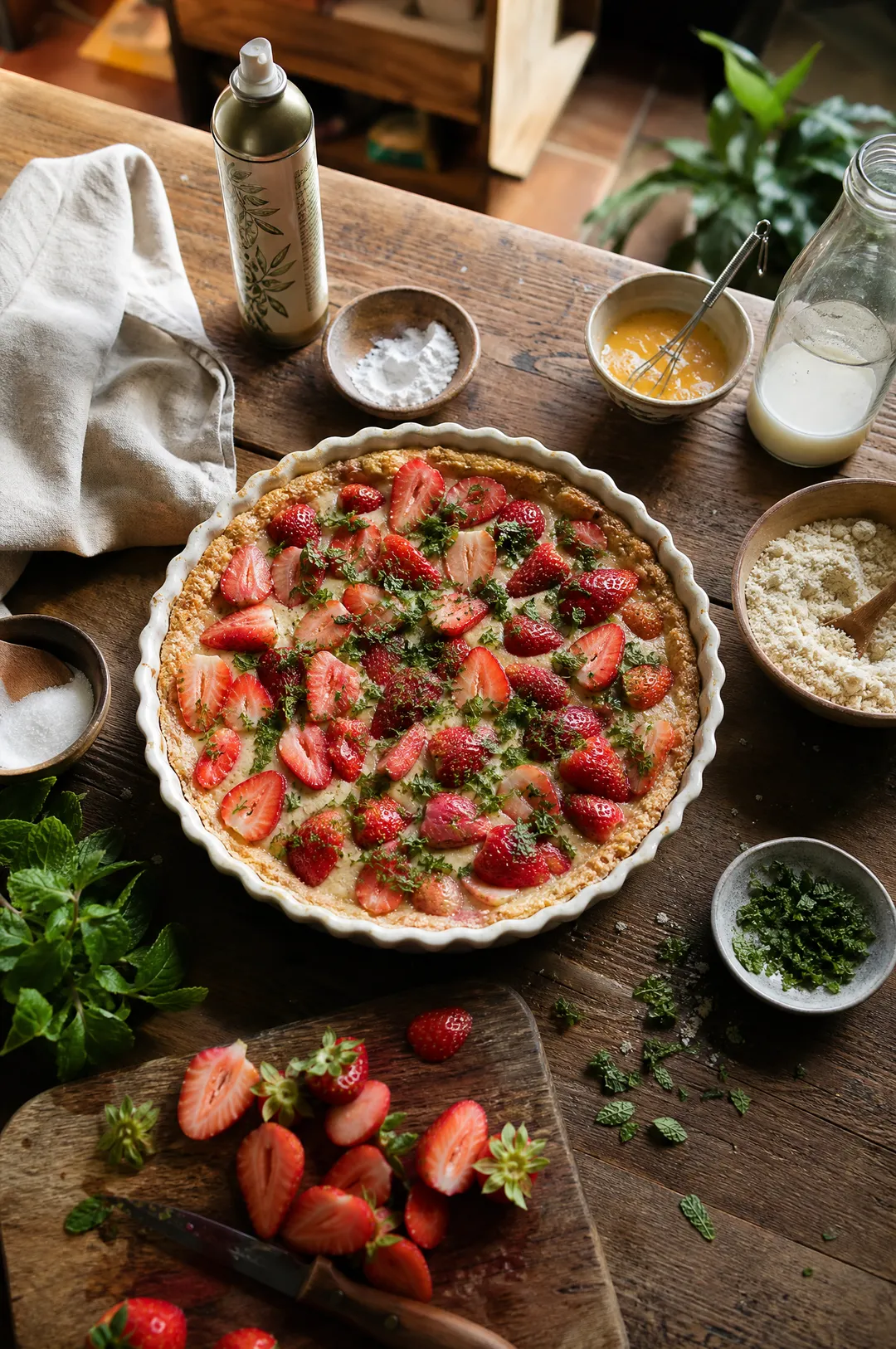 Friandise à la menthe et aux fraises