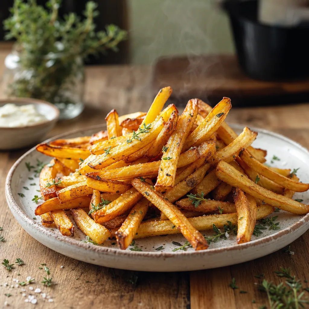 Frites maison croustillantes à l'air fryer