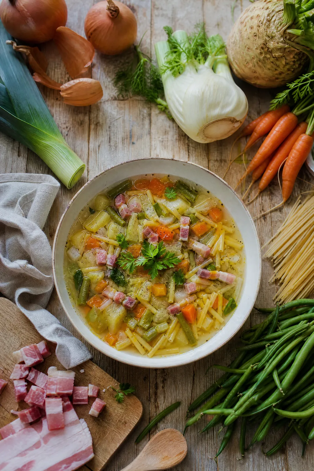 Minestrone au micro-ondes