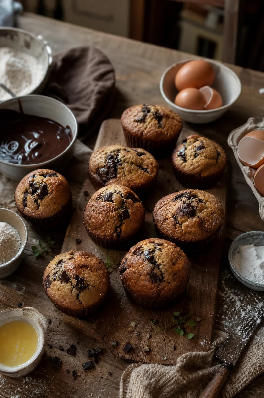 Muffins au chocolat
