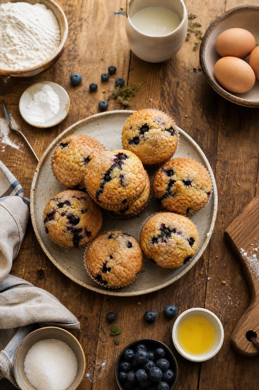 Muffins aux myrtilles