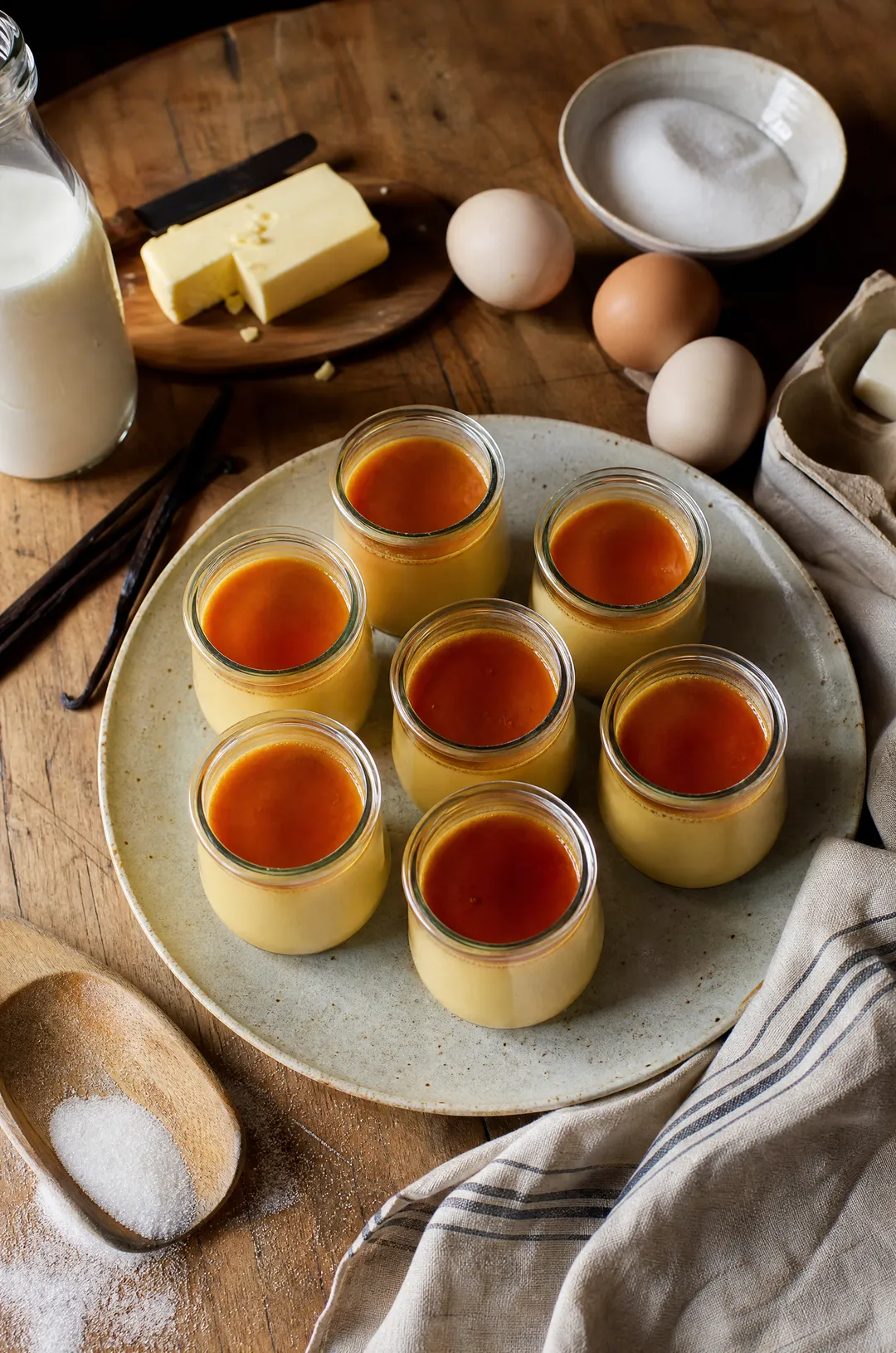 Petits pots de crème caramel