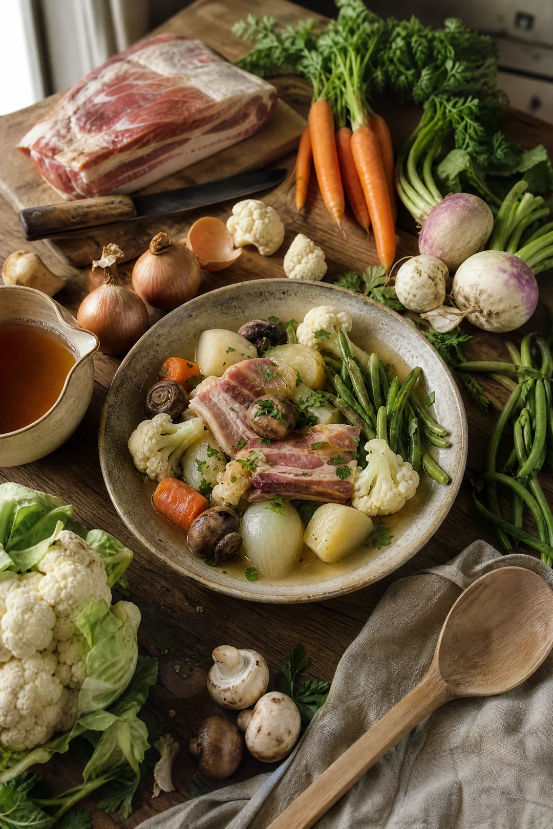 Potée aux légumes au micro-ondes