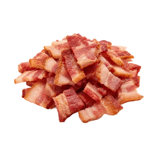 bacon sans sucre ajouté, cuites et émiettées