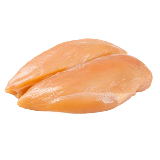 filets de poulet coupés en cubes