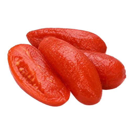 Tomates pelées en boîte